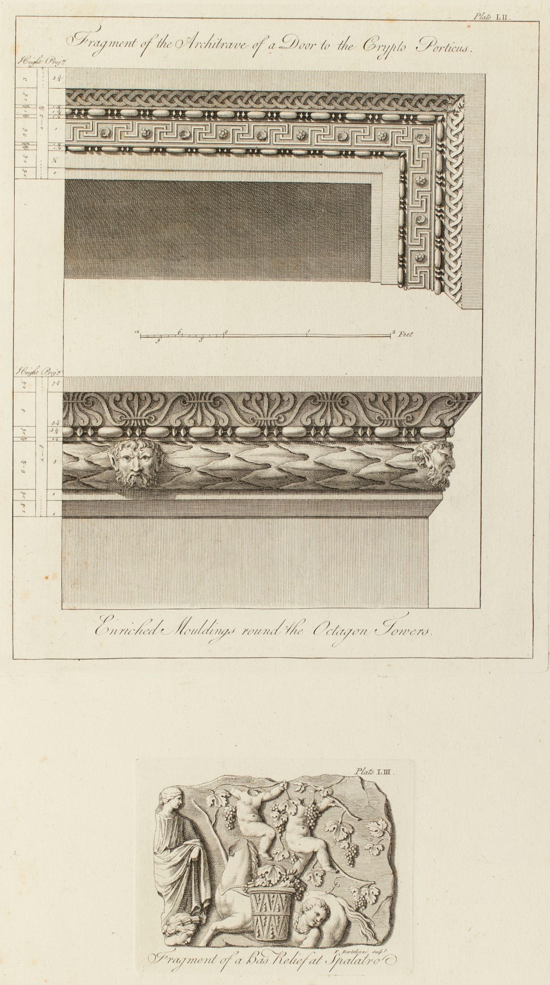 Charles-Louis Clérisseau, Architectural details from the Dioceltian palace, Split