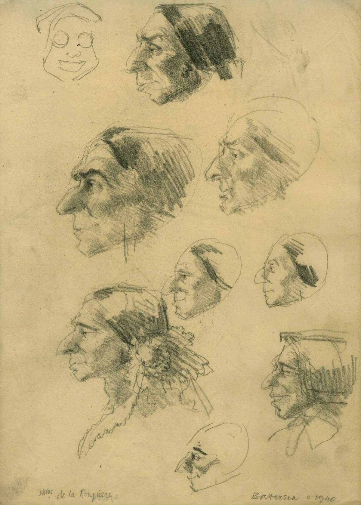 Charles W. Stewart, Profile sketches of Mme de la Rougierre for Uncle Silas