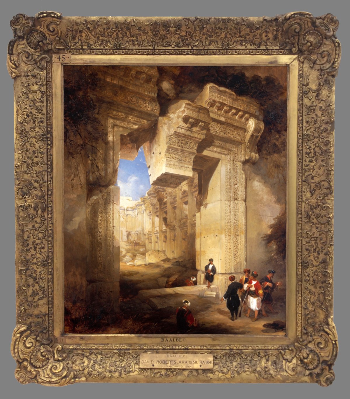 Frame For David Roberts Ra The Gateway To The Great Temple At