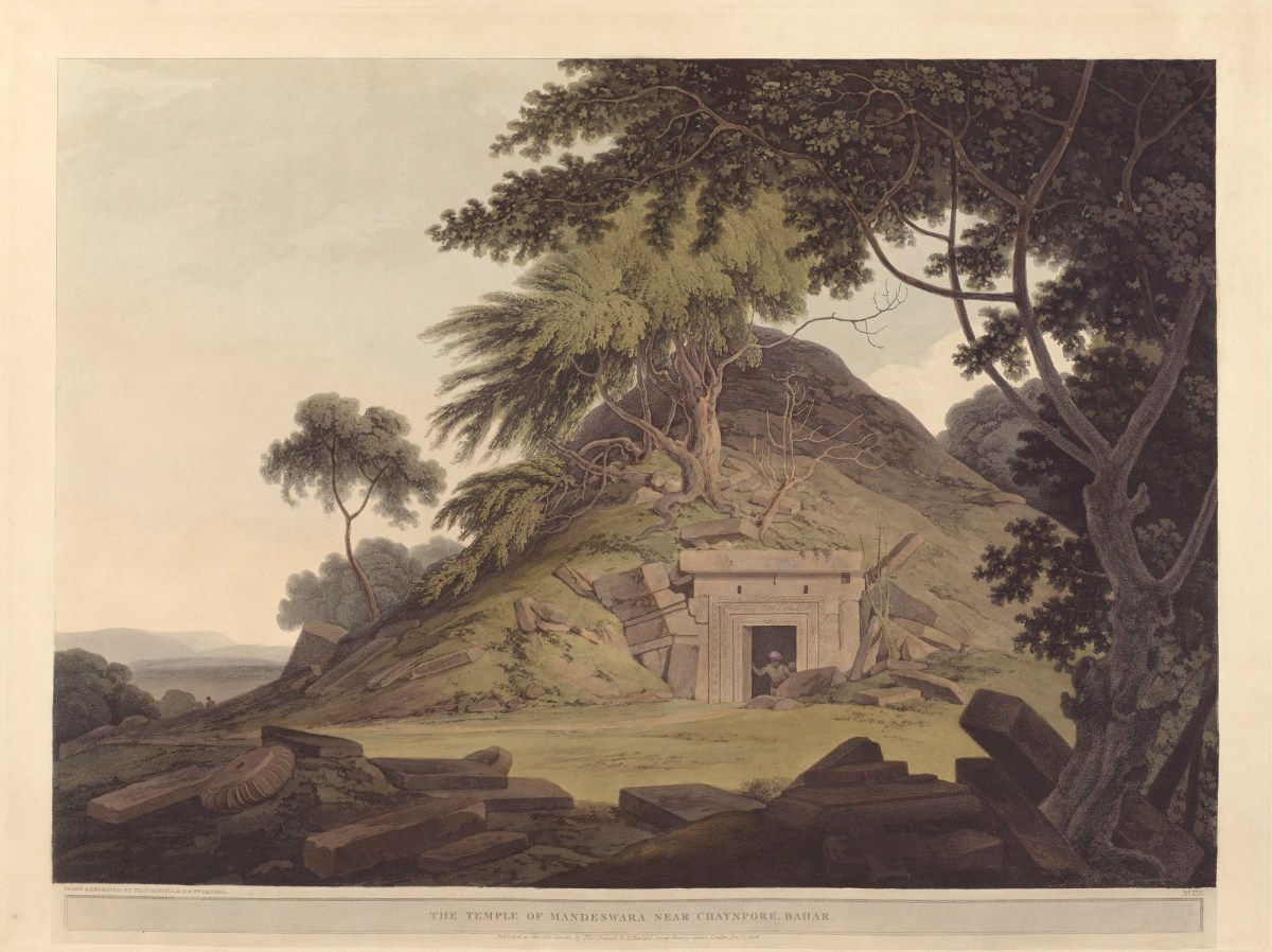 Thomas Daniell RA, The temple of Mandeswara near Chaynpore, Bahar