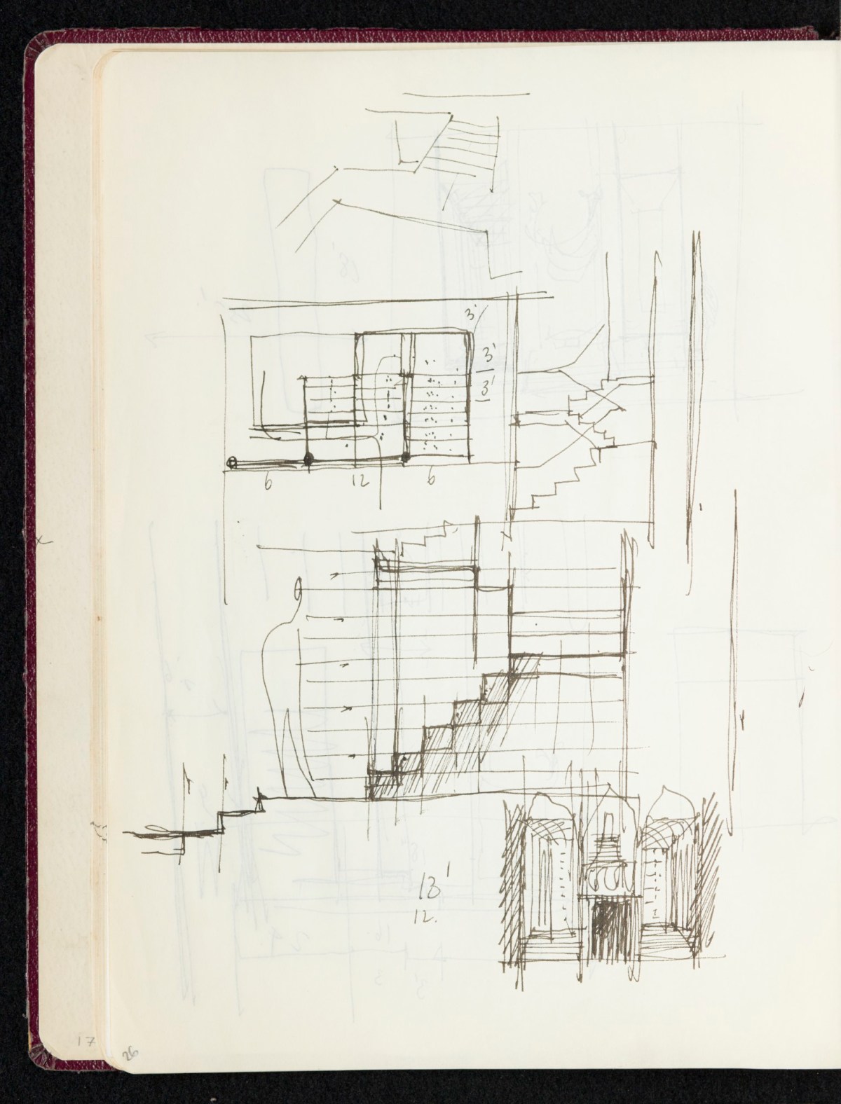 Sketchbook with designs and notes | Works of Art | RA Collection ...