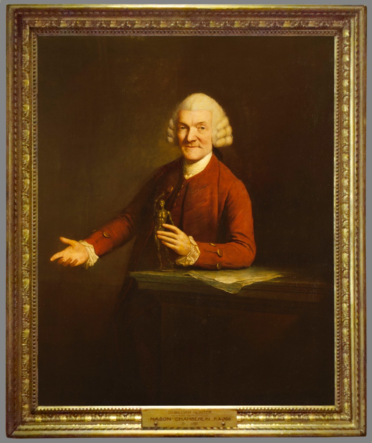 Unknown, Frame for Mason Chamberlin RA 'Portrait of Dr William Hunter'