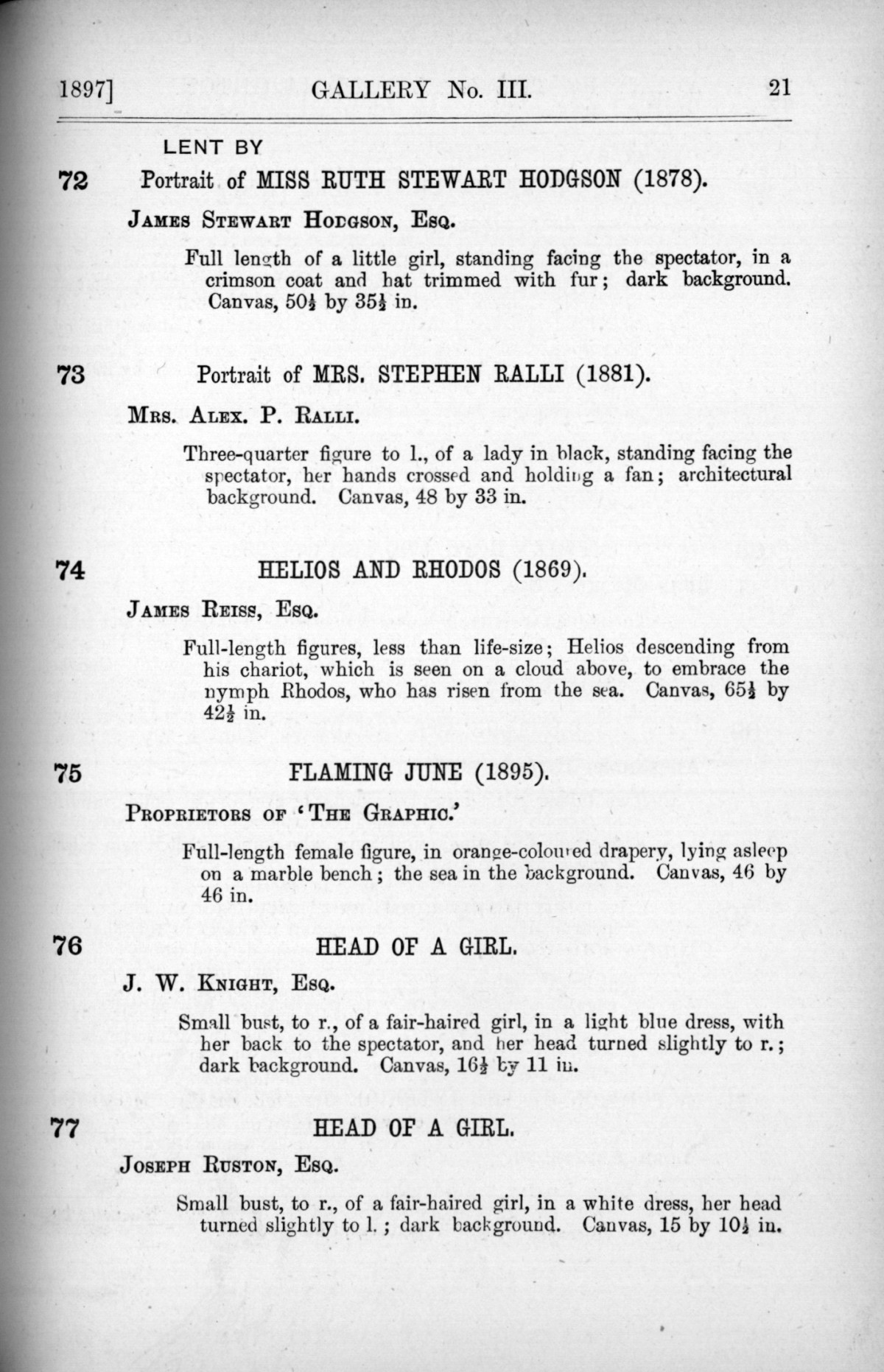 Page 21 of 1897 - Lord Leighton PRA