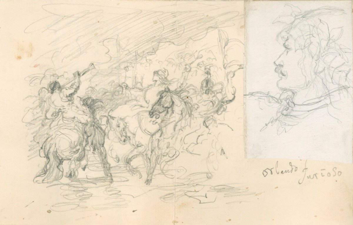 Sir John Gilbert RA, Scene from Orlando Furioso