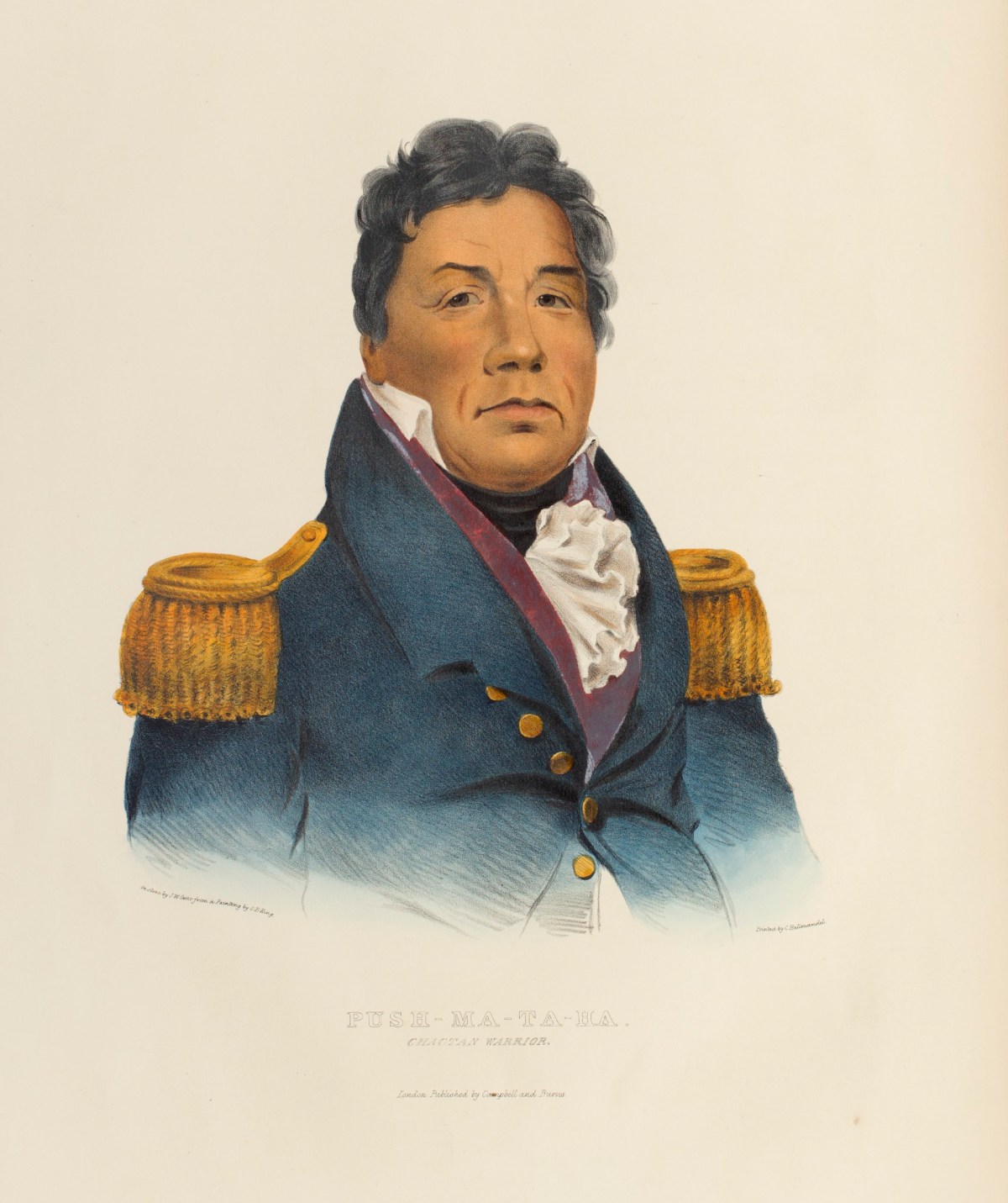 Charles Bird King, Push - Ma - Ta - Ha, Choctaw Warrior