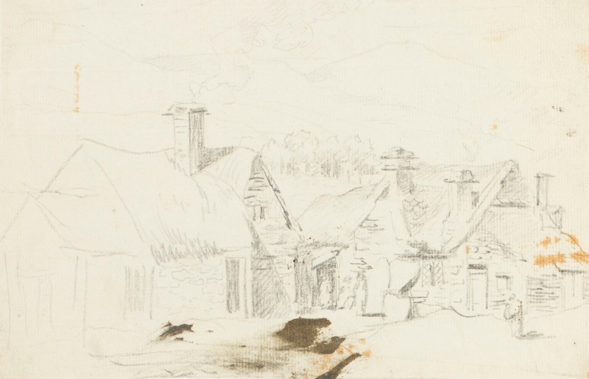 Philip Reinagle RA, Sketch of houses