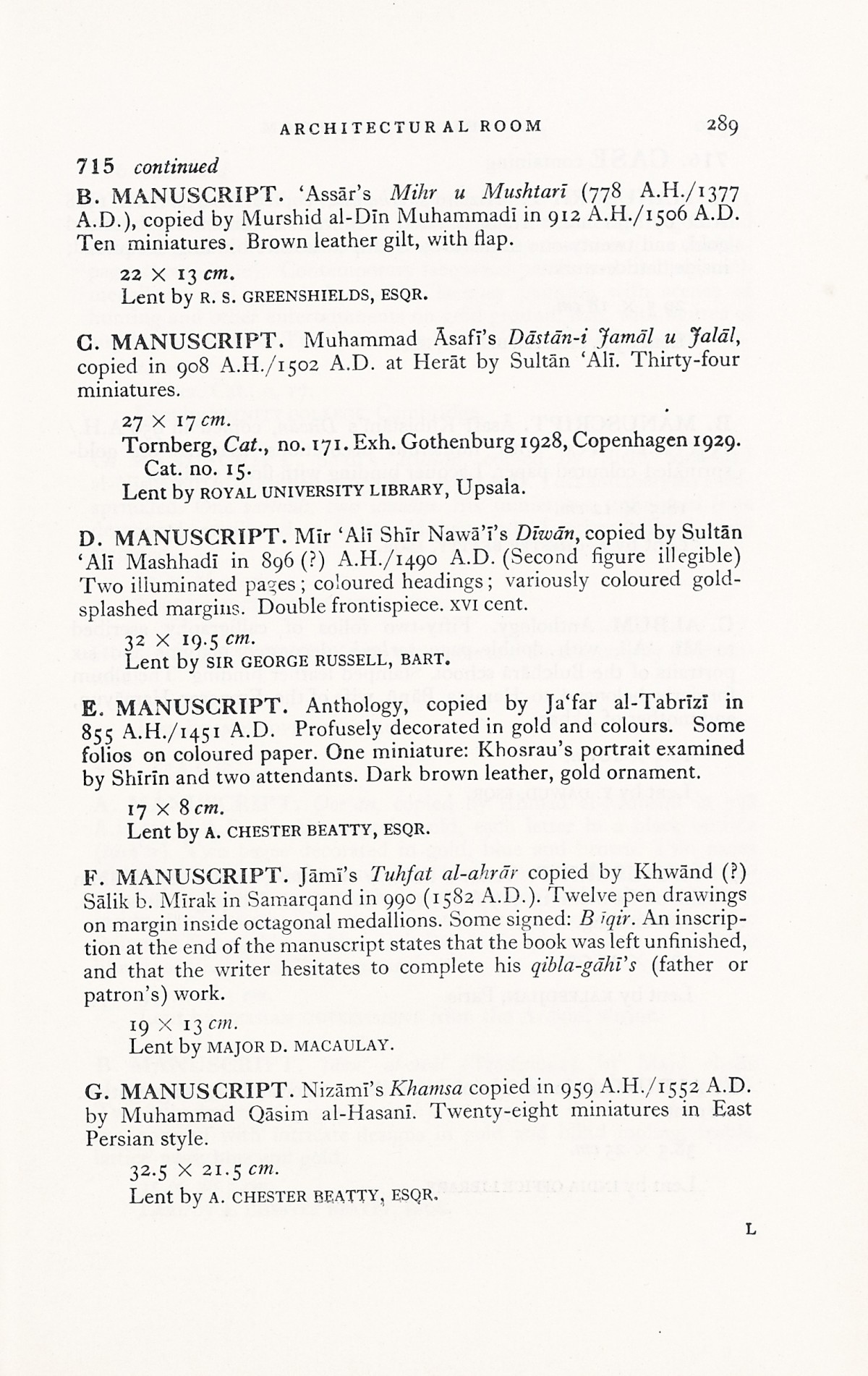 Page 317 of 1931 - International Exhibition of Persian Art