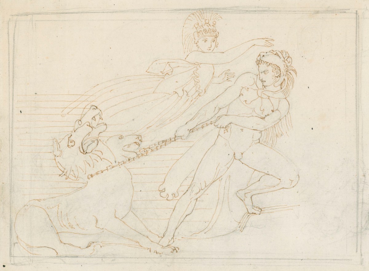 John Flaxman RA, Hercules Dragging Cerberus