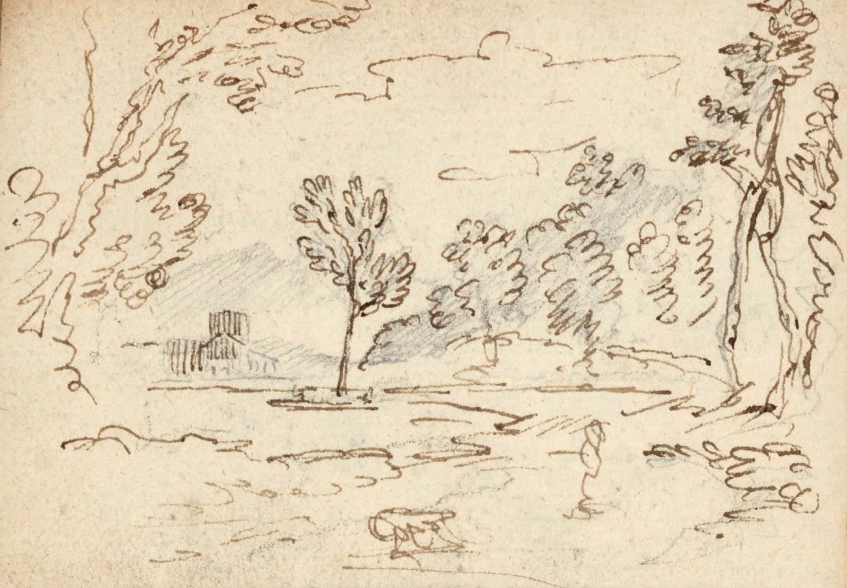 Benjamin West PRA, Leaf from a sketchbook
