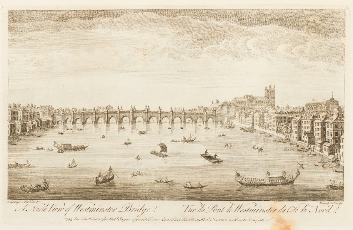 Charles Labelye, A North View of Westminster Bridge.