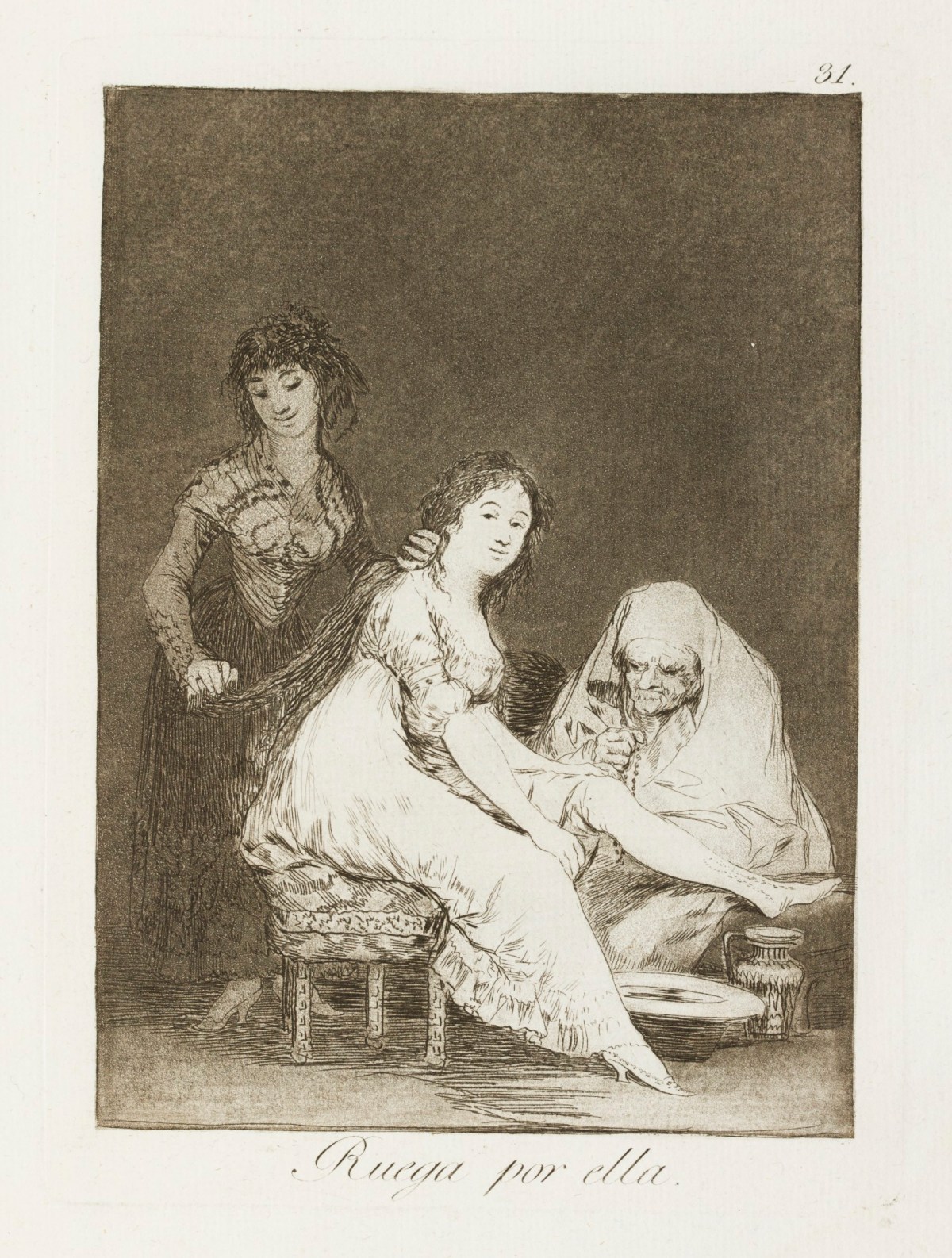 Francisco Goya, 'Ruega por ella.'