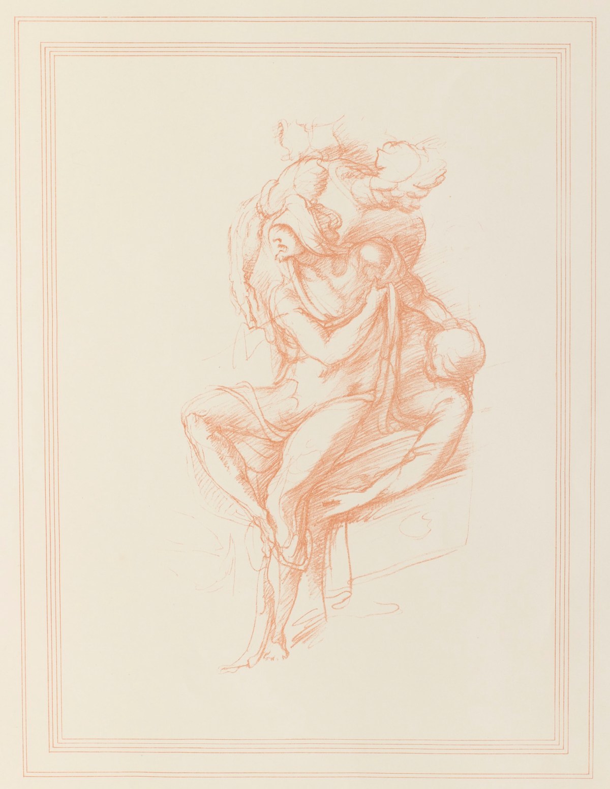 Michelangelo Buonarroti, 'The Lazarus and two other figures' attributed to Michelangelo Buonarroti