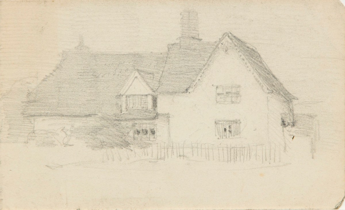 Sir George Clausen RA, Study of a large house