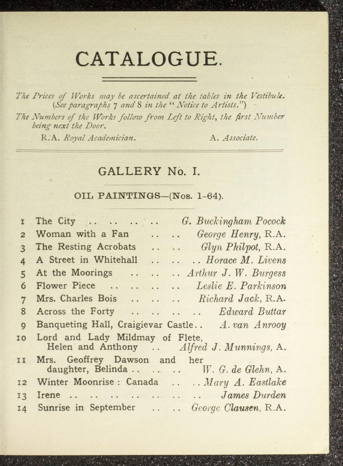 The exhibition of the Royal Academy, 1924. The 156th. Exhibition
