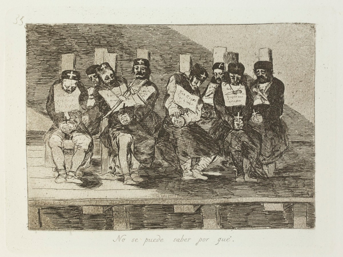 Francisco Goya, No se puede saber por qué.