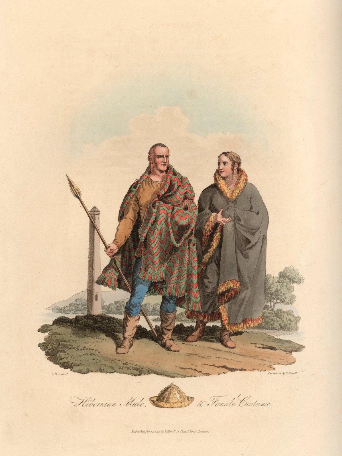 Charles Hamilton Smith, Hibernian Male and Female Costume