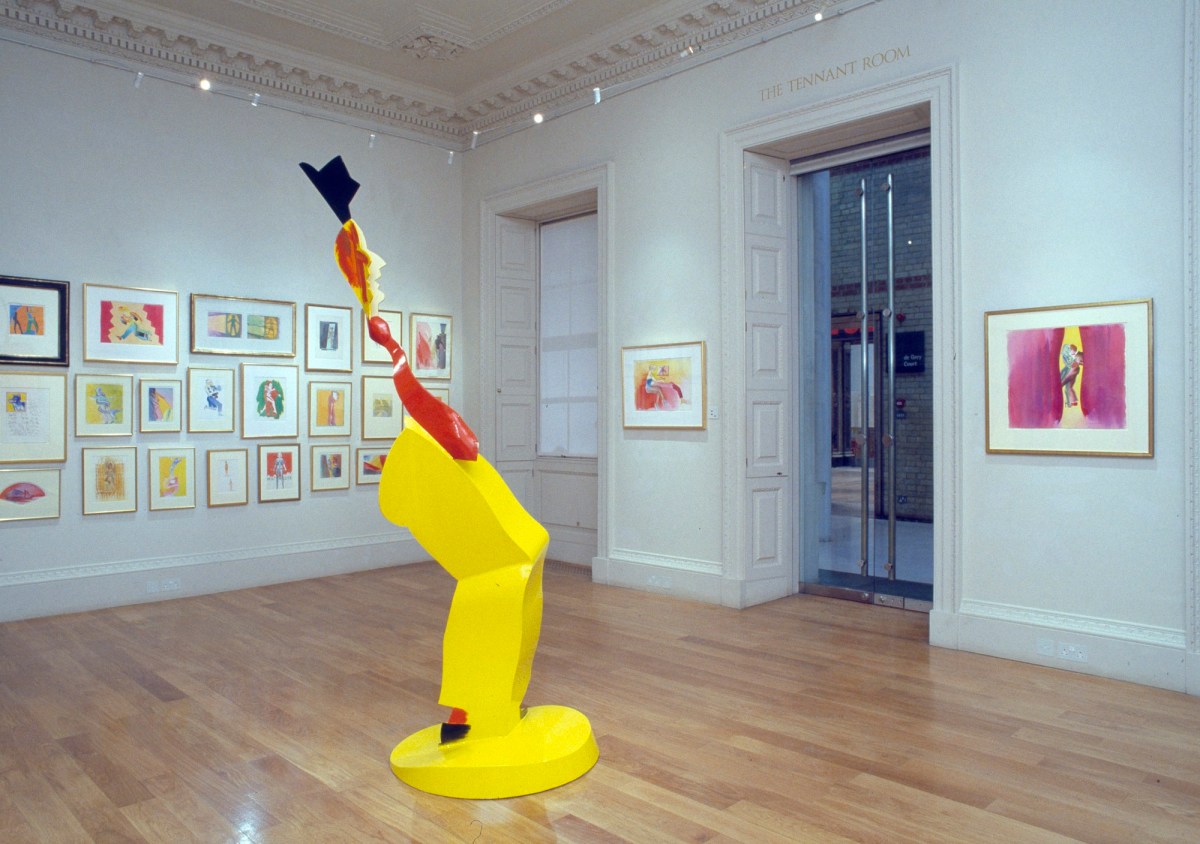 Marcus Leith, Allen Jones RA: Watercolours exhibition installation photographs