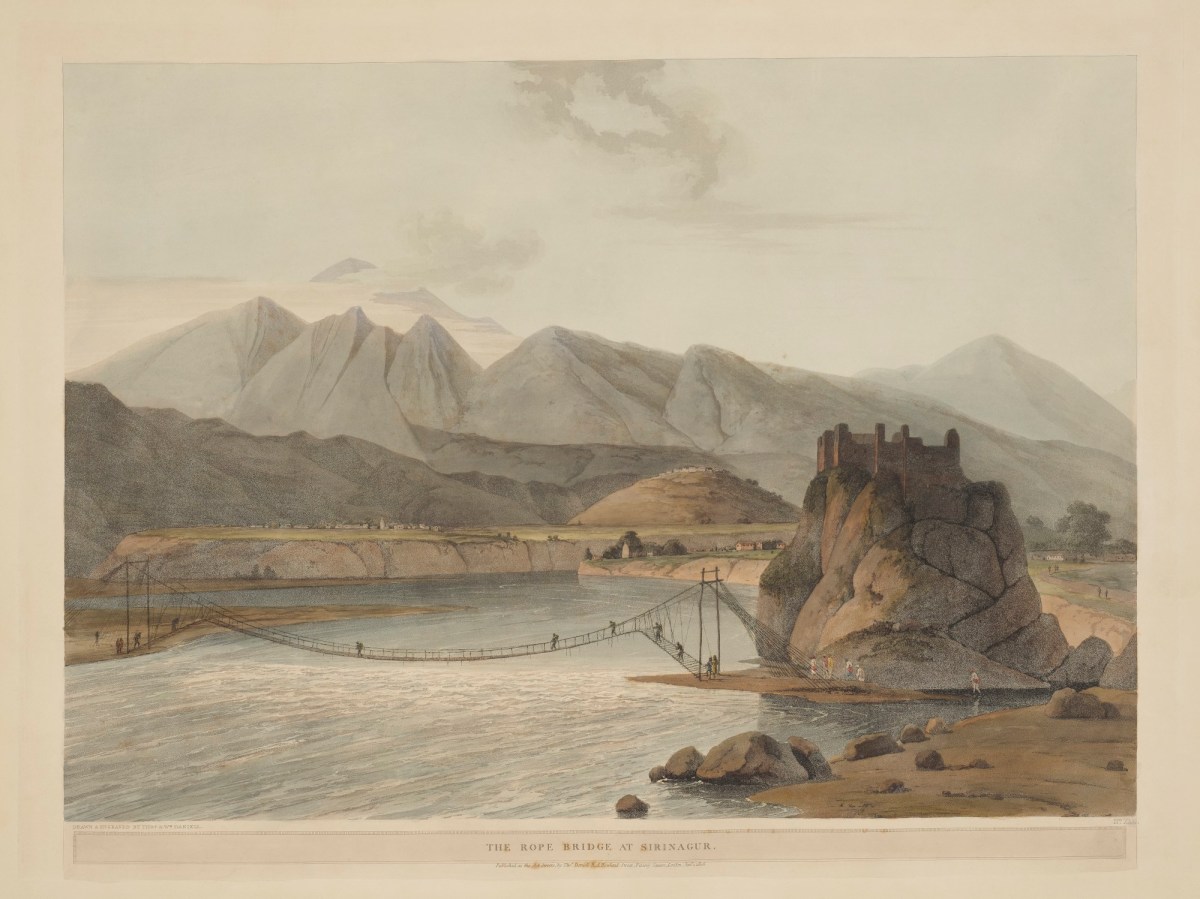 Thomas Daniell RA, The Rope Bridge At Sirinagur