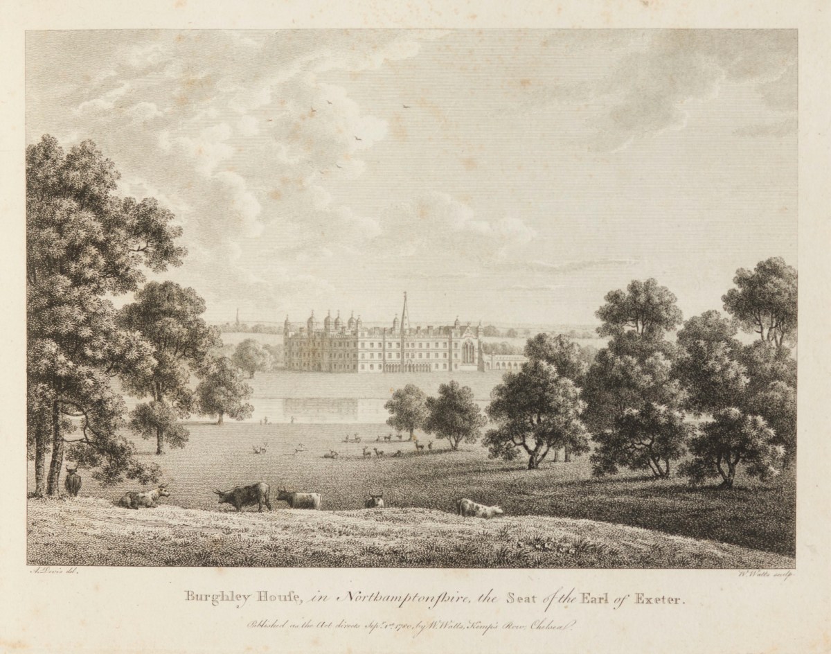 Arthur Devis, Burghley House, in Northamptonshire, the seat of the Earl of Exeter