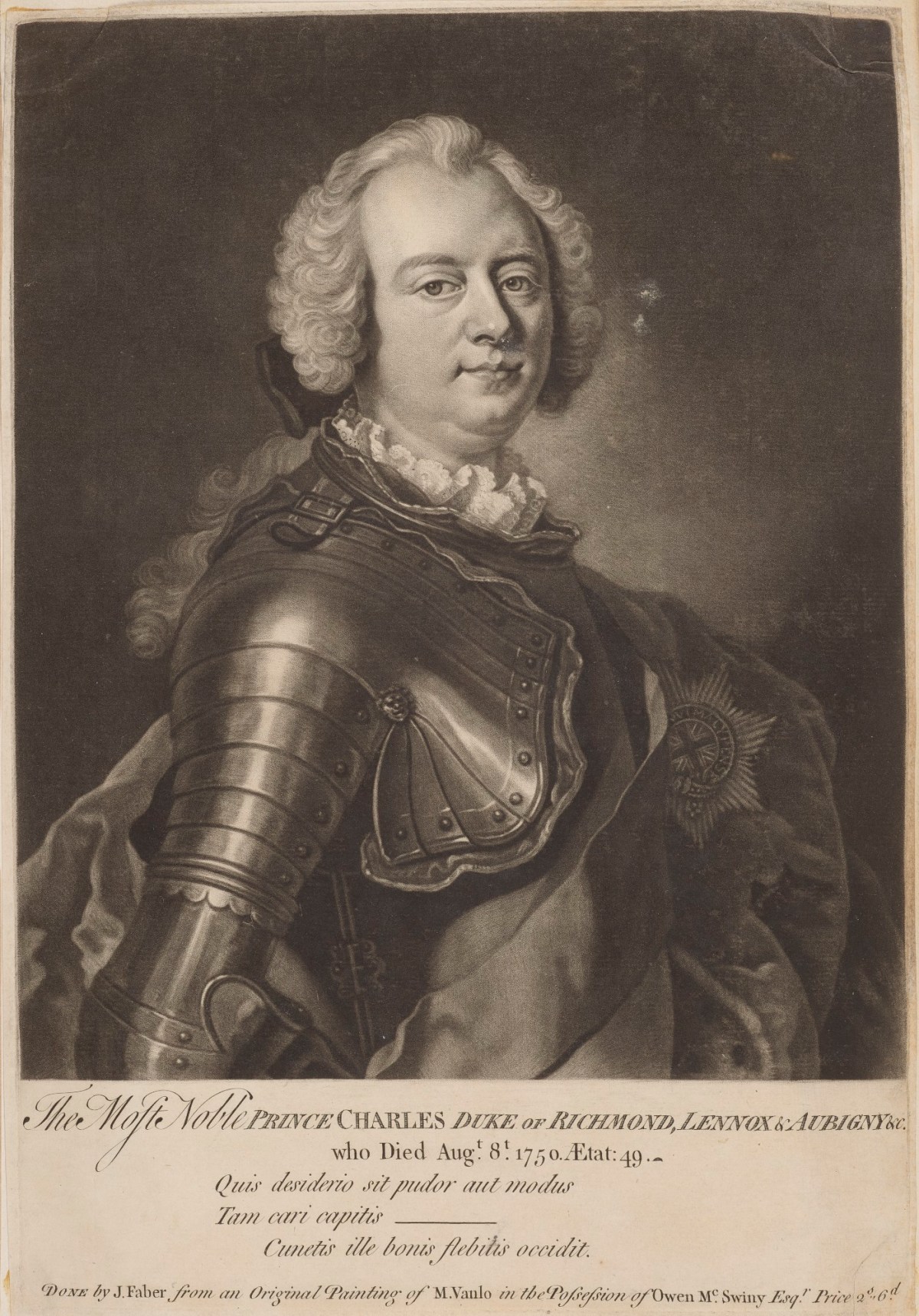Jean-Baptiste van Loo, Portrait of Charles Lennox, 2nd Duke of Richmond