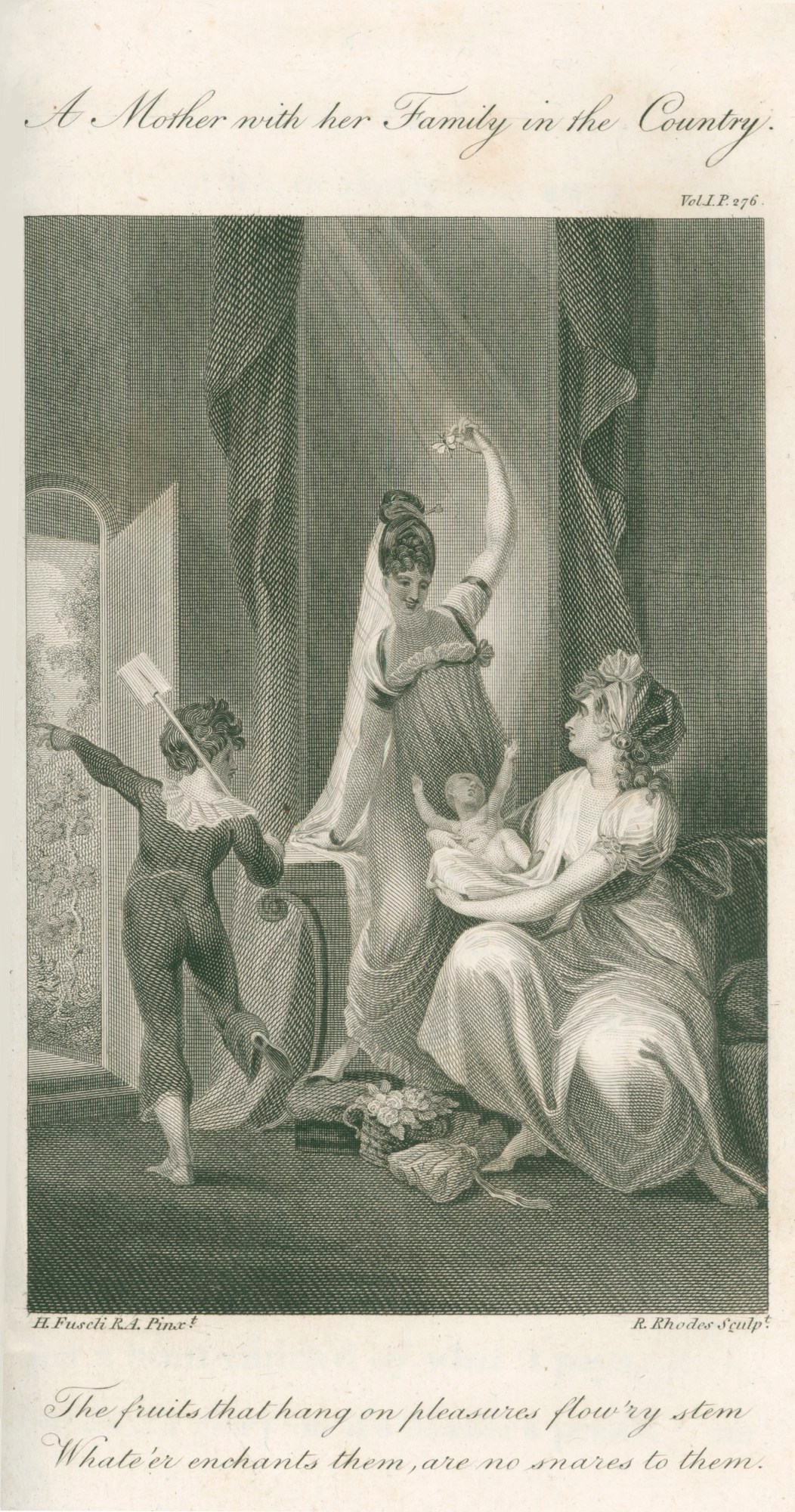 Henry Fuseli RA, A Mother with her Family in the Country