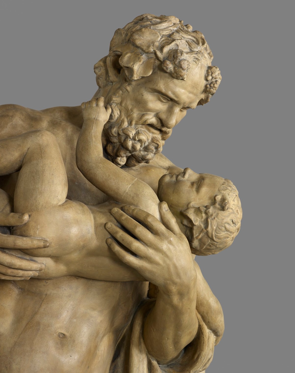 Unidentified Roman sculptor, Cast of Silenus with the Infant Bacchus