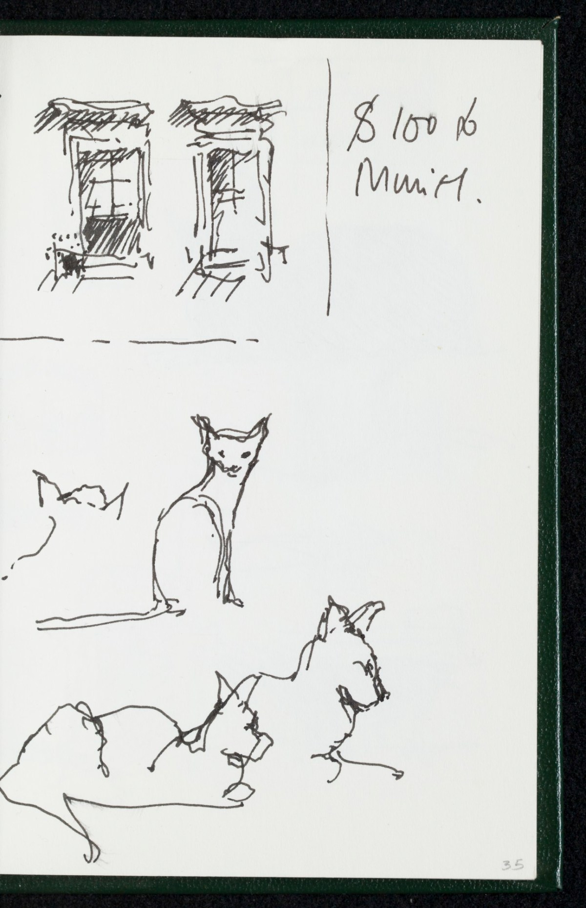 Sir Hugh Casson PRA, New England Connecticut sketchbook