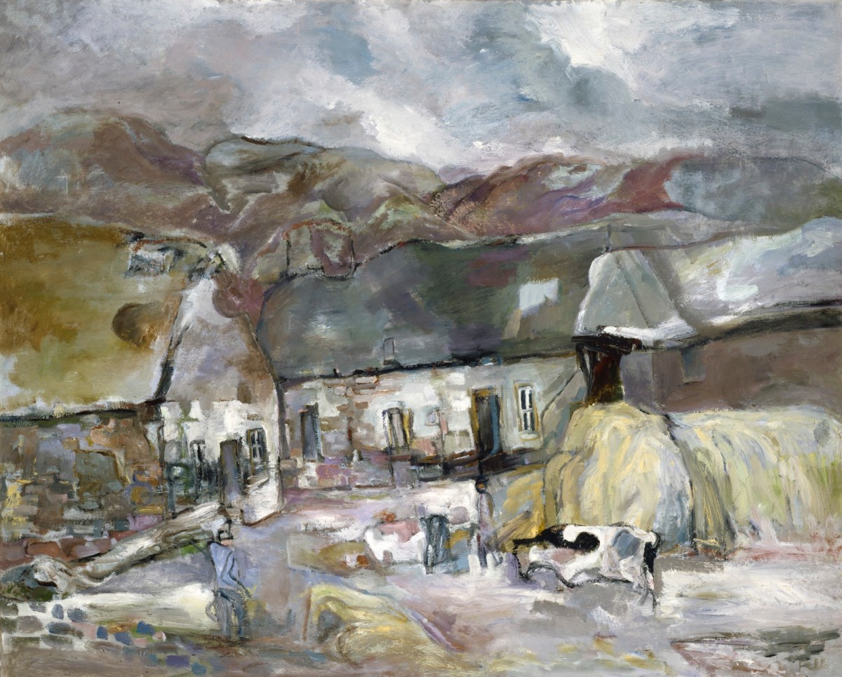 Sheila Fell RA, Farmyard in Cumberland
