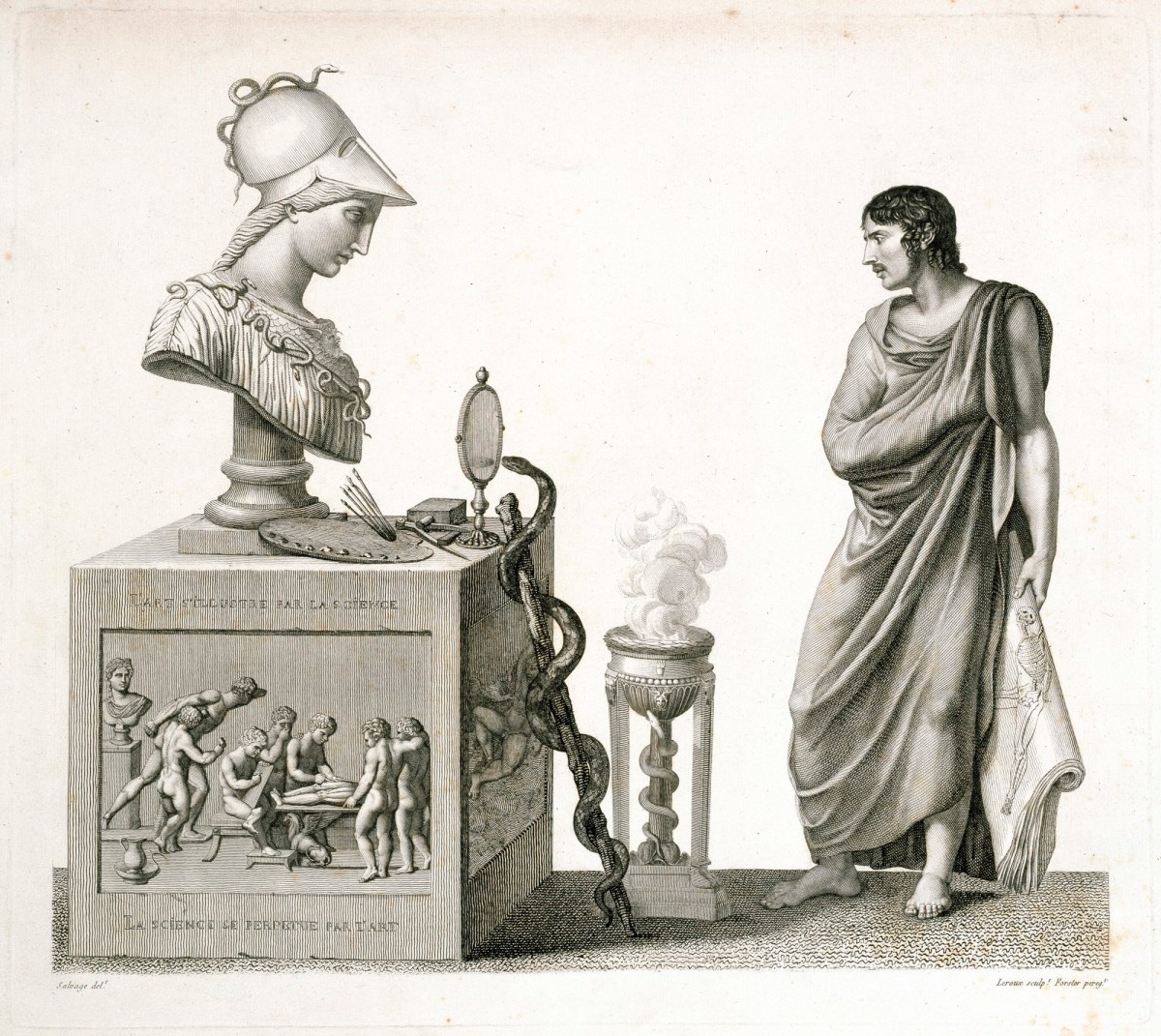 Jean-Galbert Salvage, Anatomie Du Gladiateur Combattant, Applicable Aux Beaux Arts,