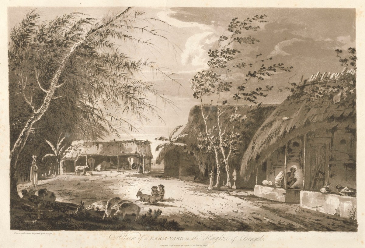 William Hodges RA, A View of a Farm-yard in the Kingdom of Bengal