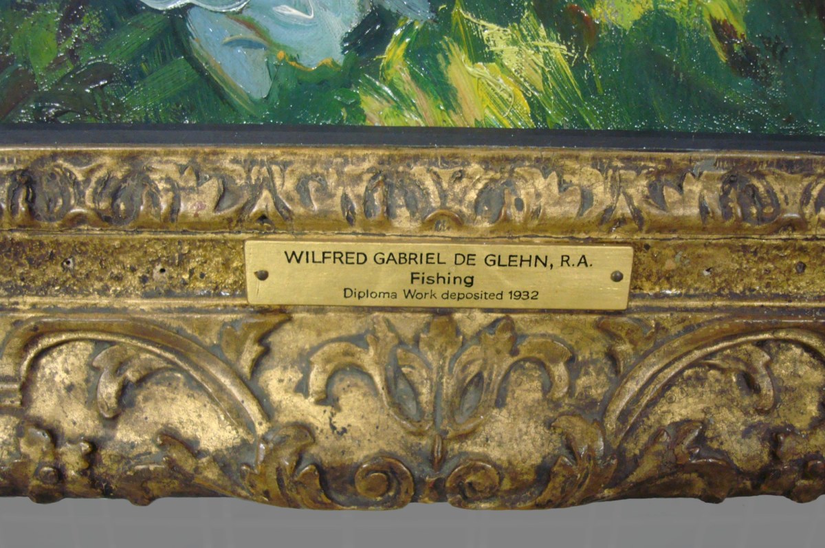 Unknown, Frame for Wilfred de Glehn RA 'Fishing'