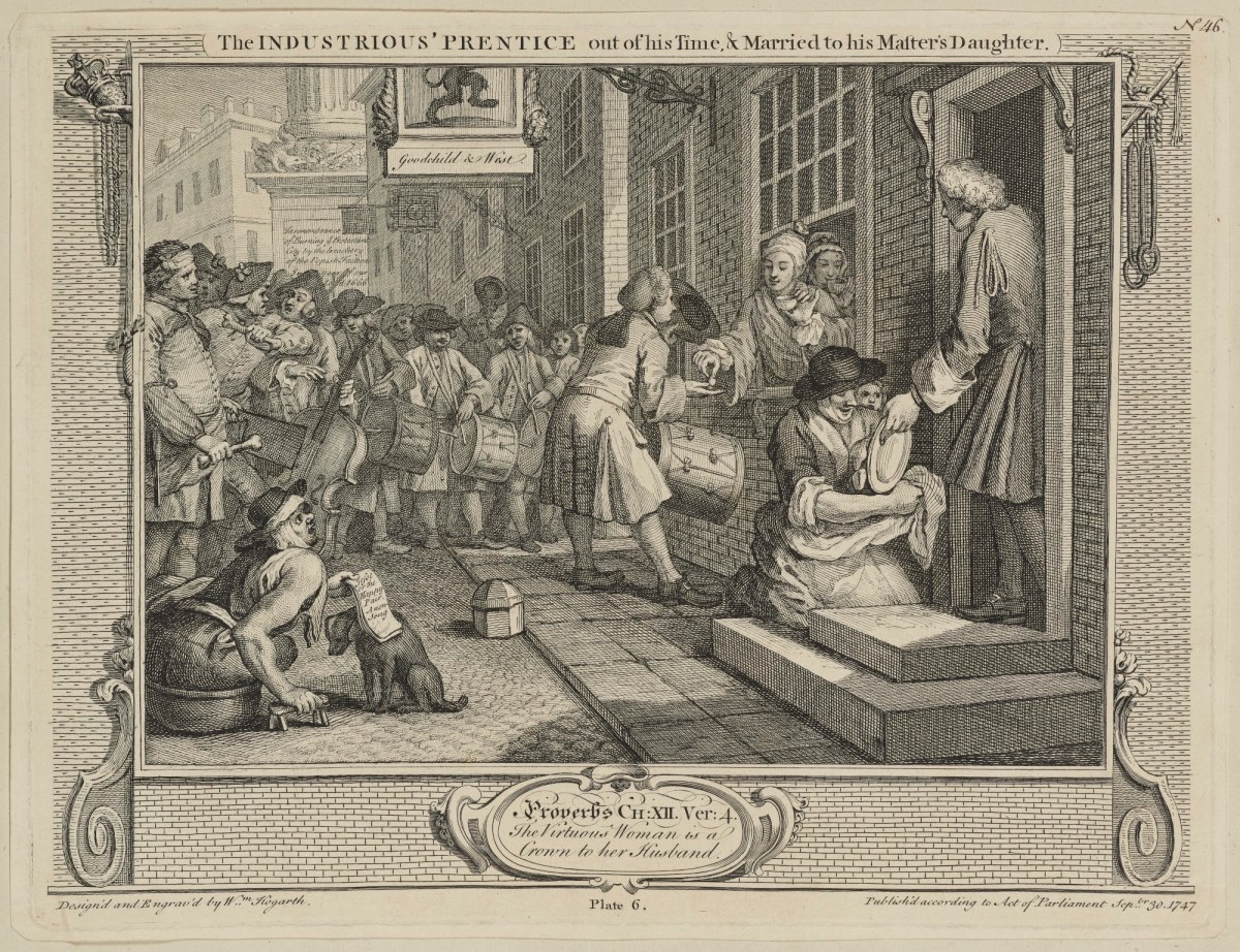 William Hogarth, Industry and Idleness, plate 6