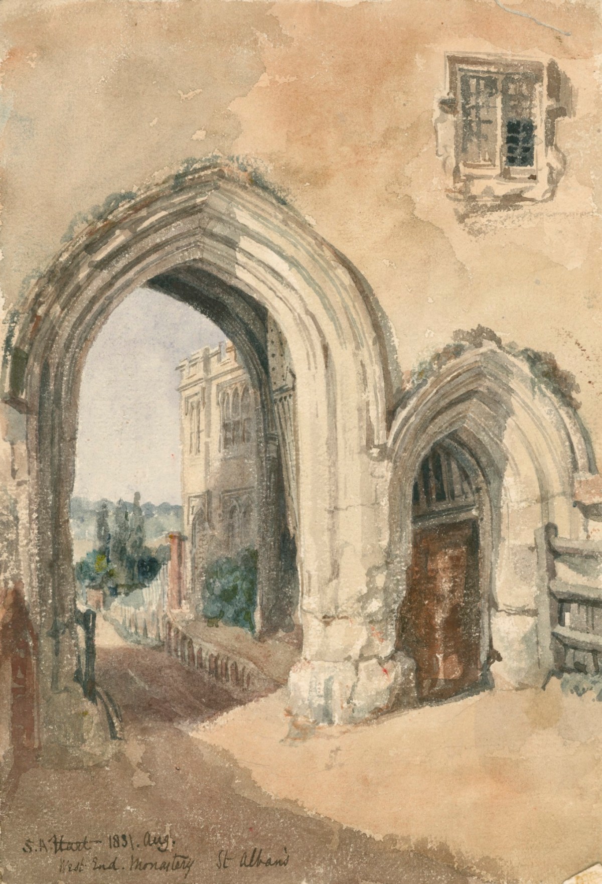 Solomon Alexander Hart RA, West End of St. Alban's Abbey
