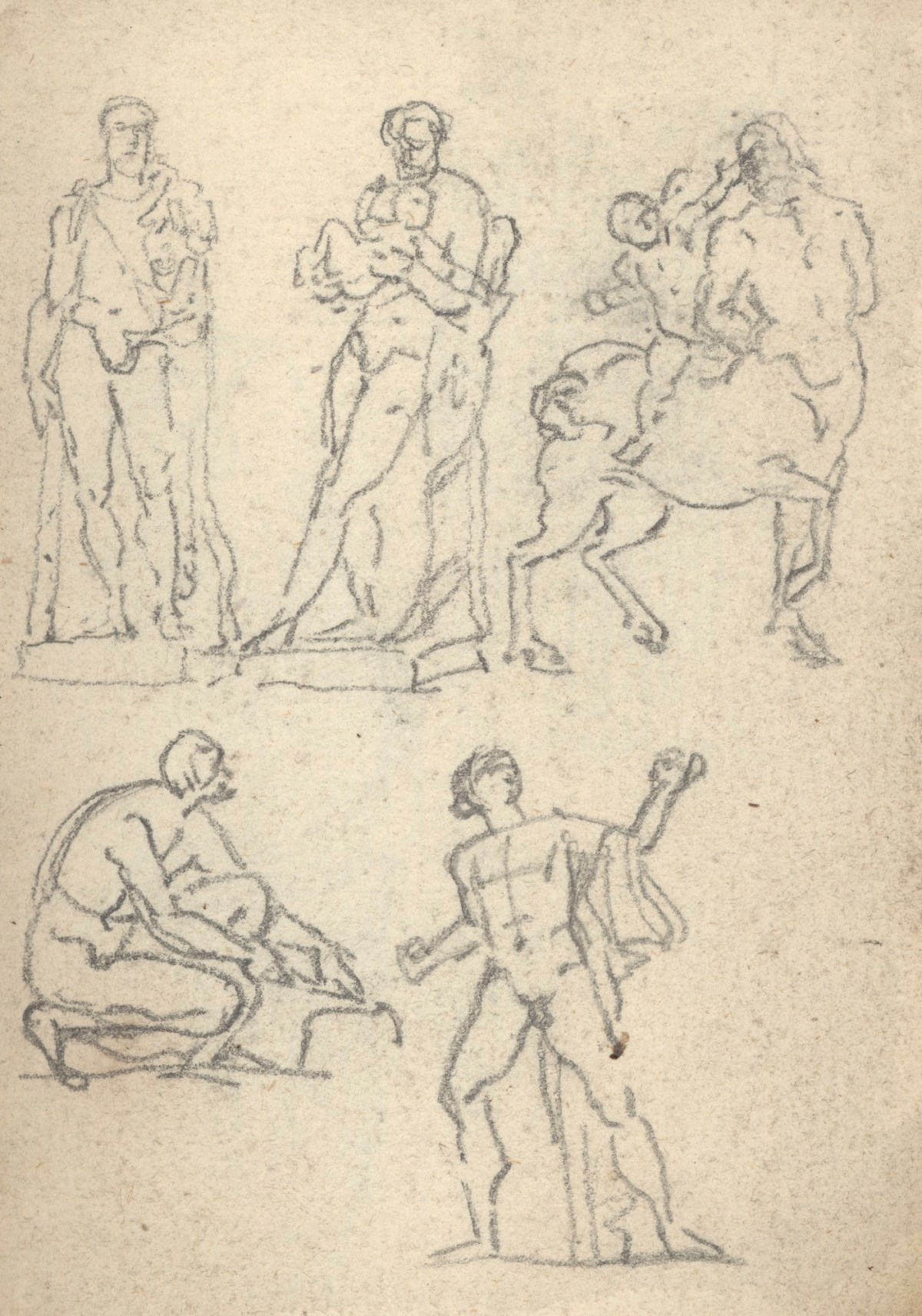 Benjamin West PRA, Leaf from a sketchbook