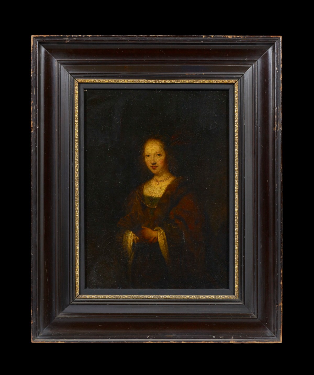 Unknown, Frame for Sir Joshua Reynolds PRA after Rembrandt 'Lady with a Fan'