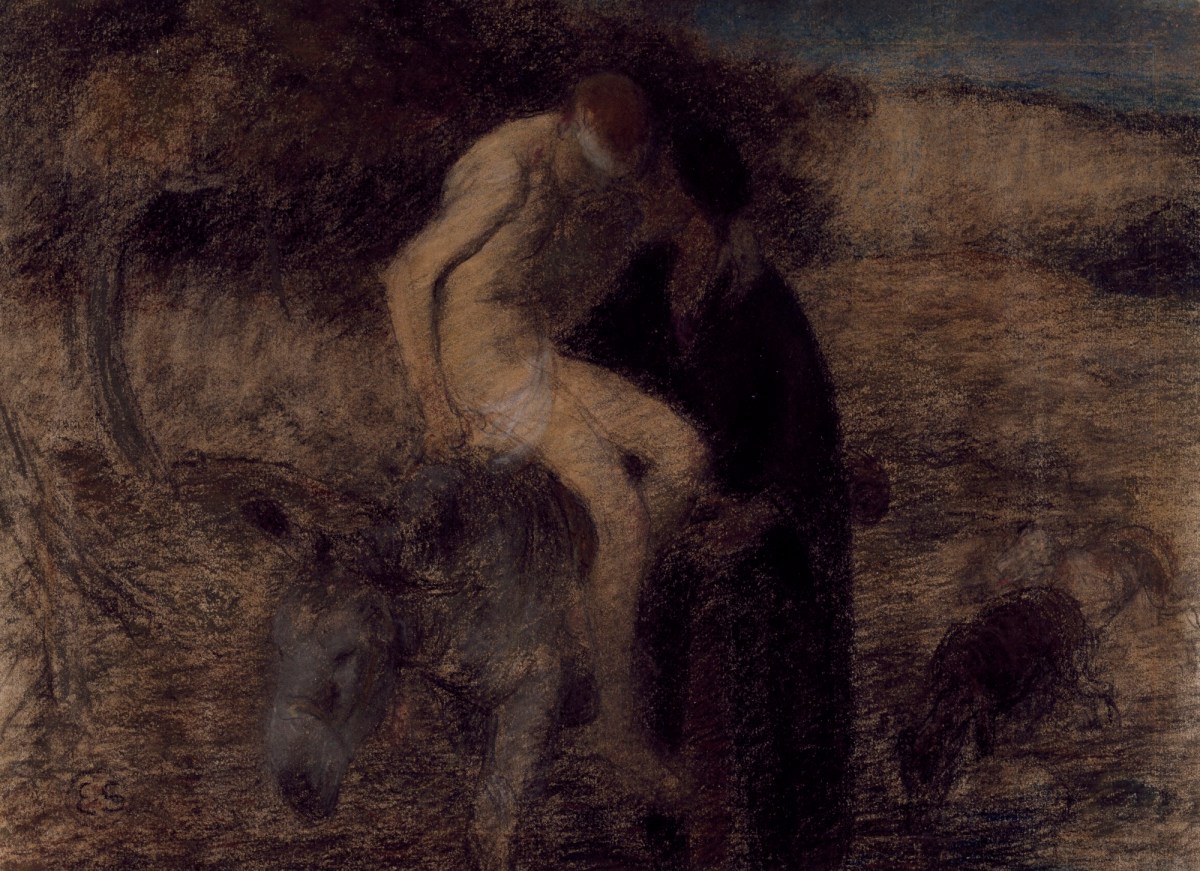 Edward Stott ARA, Study for 'The Good Samaritan'