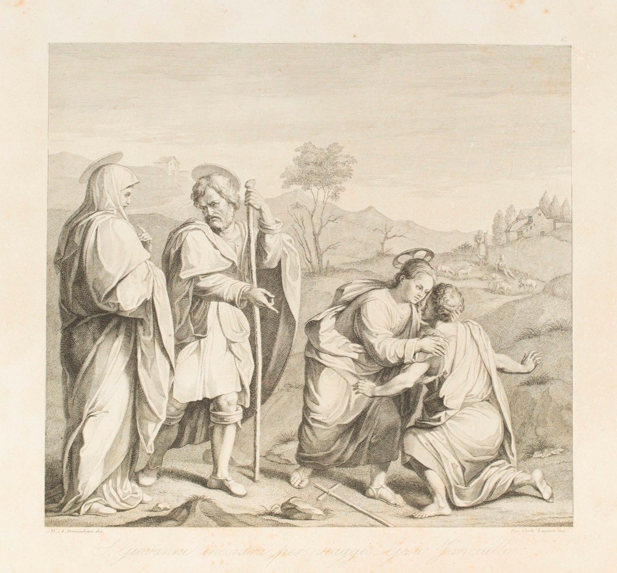 Franciabigio, St. John the Baptist Meets Jesus in the Wilderness.