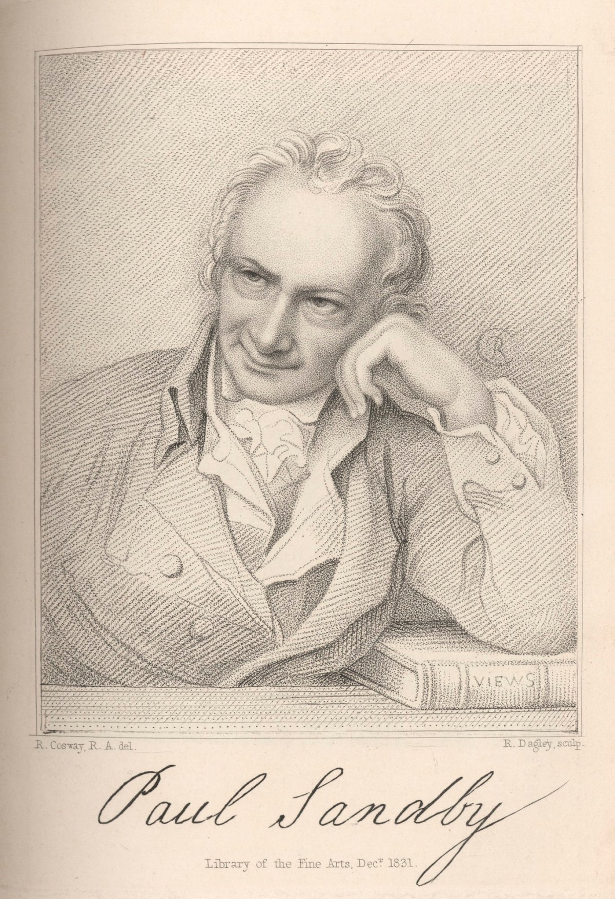 Richard Cosway RA, Portrait of Paul Sandby, R.A.