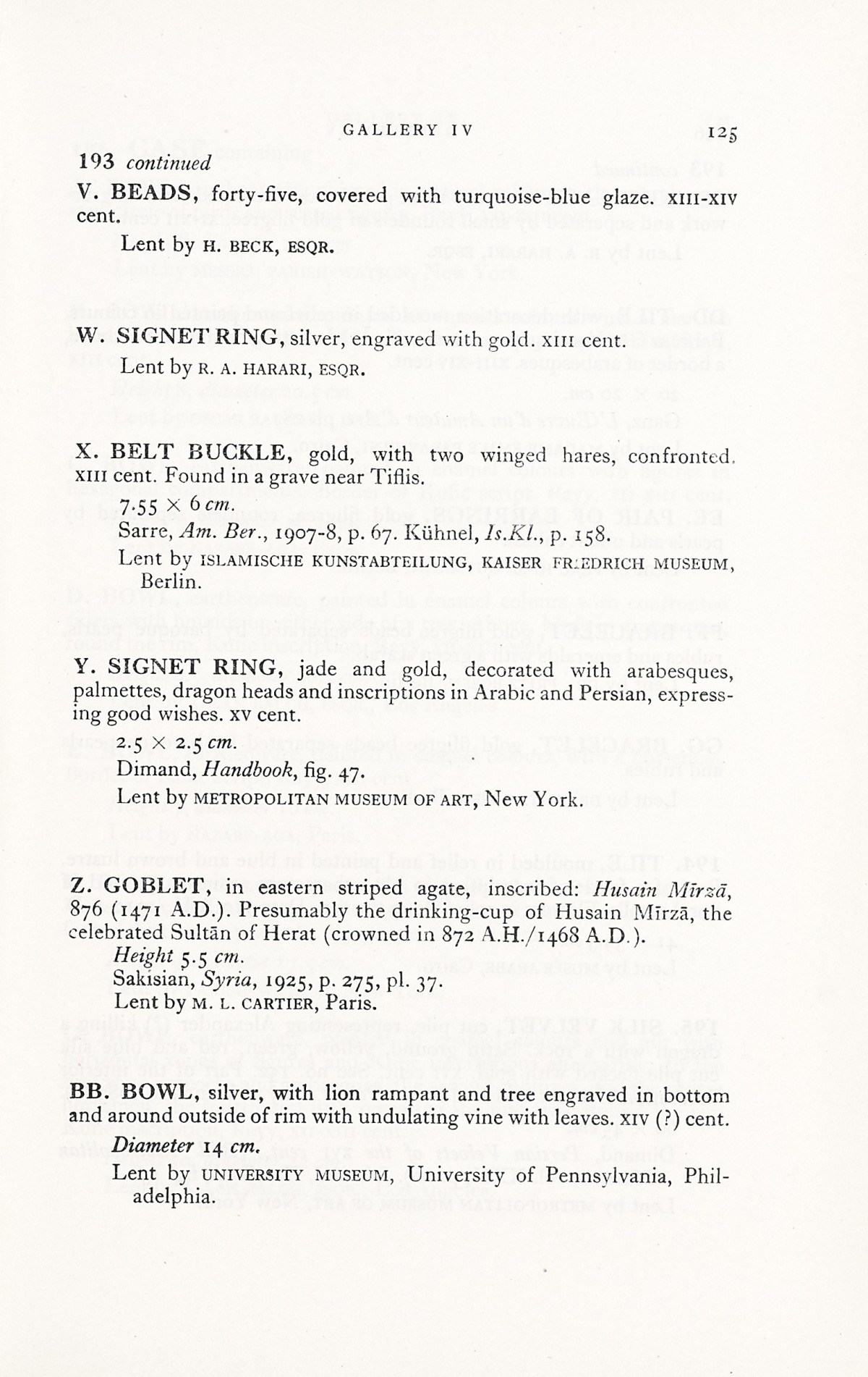 Page 153 of 1931 - International Exhibition of Persian Art