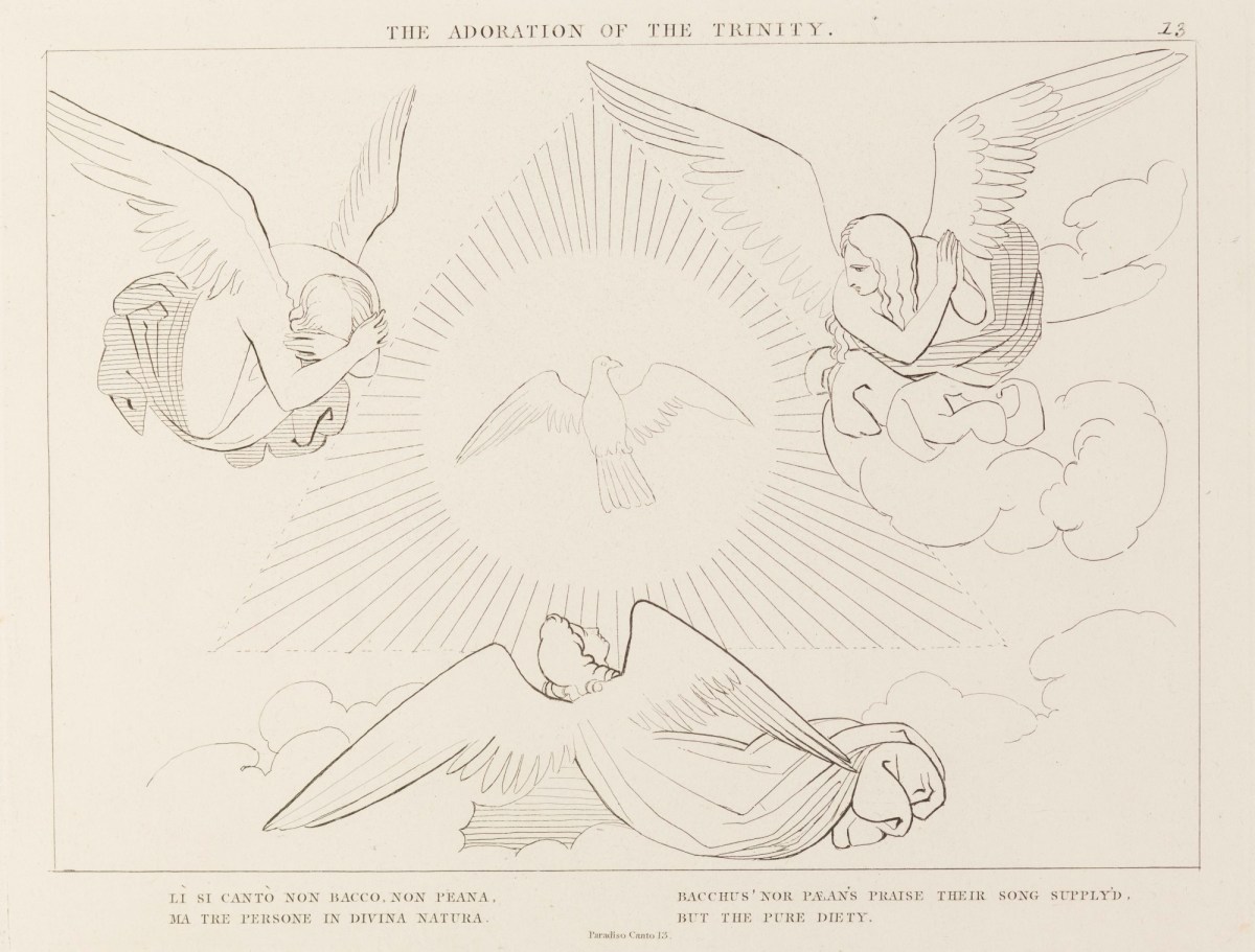 John Flaxman RA, 'The Adoration of the Trinity' (from The Divine Comedy, Paradise )