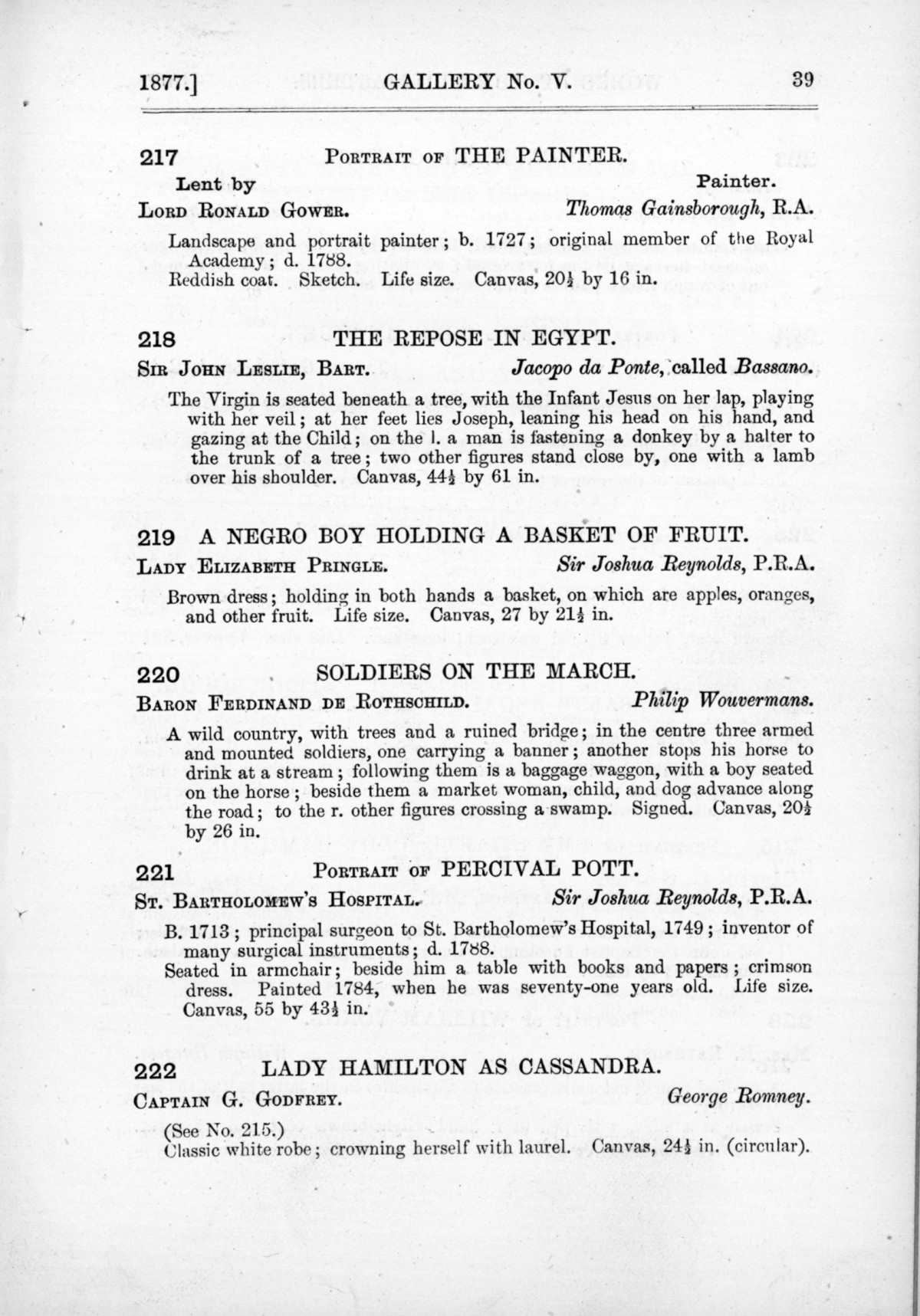 Page 39 of 1877 - Old Masters and deceased masters of the British School