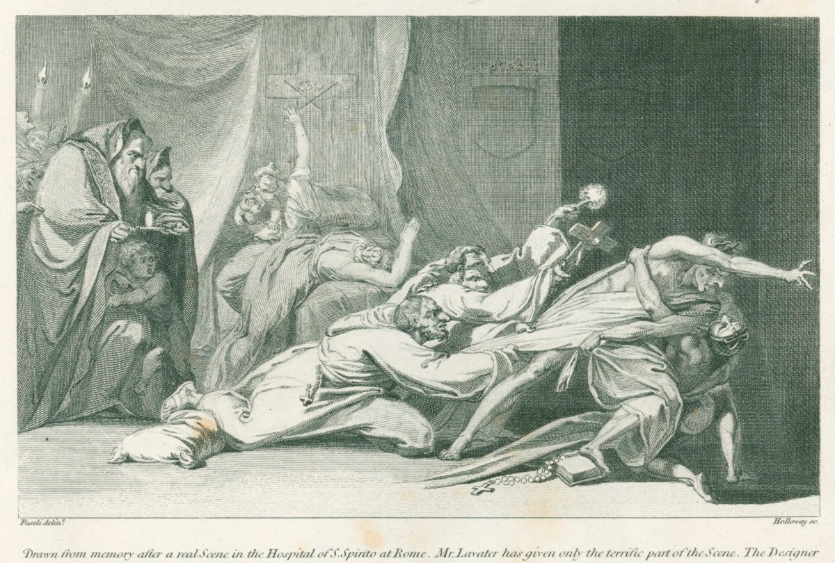 Henry Fuseli RA, The Escapee: A Real Scene in the Hospital of san Spirito at Rome