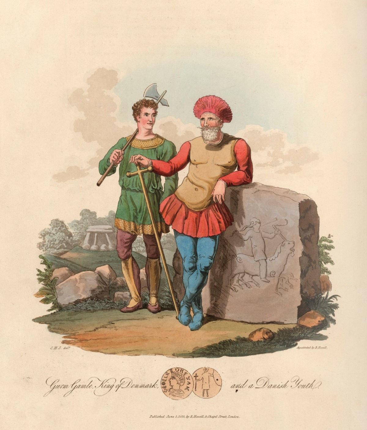 Charles Hamilton Smith, Gurm Gamle, King of Denmark, and a Danish Youth