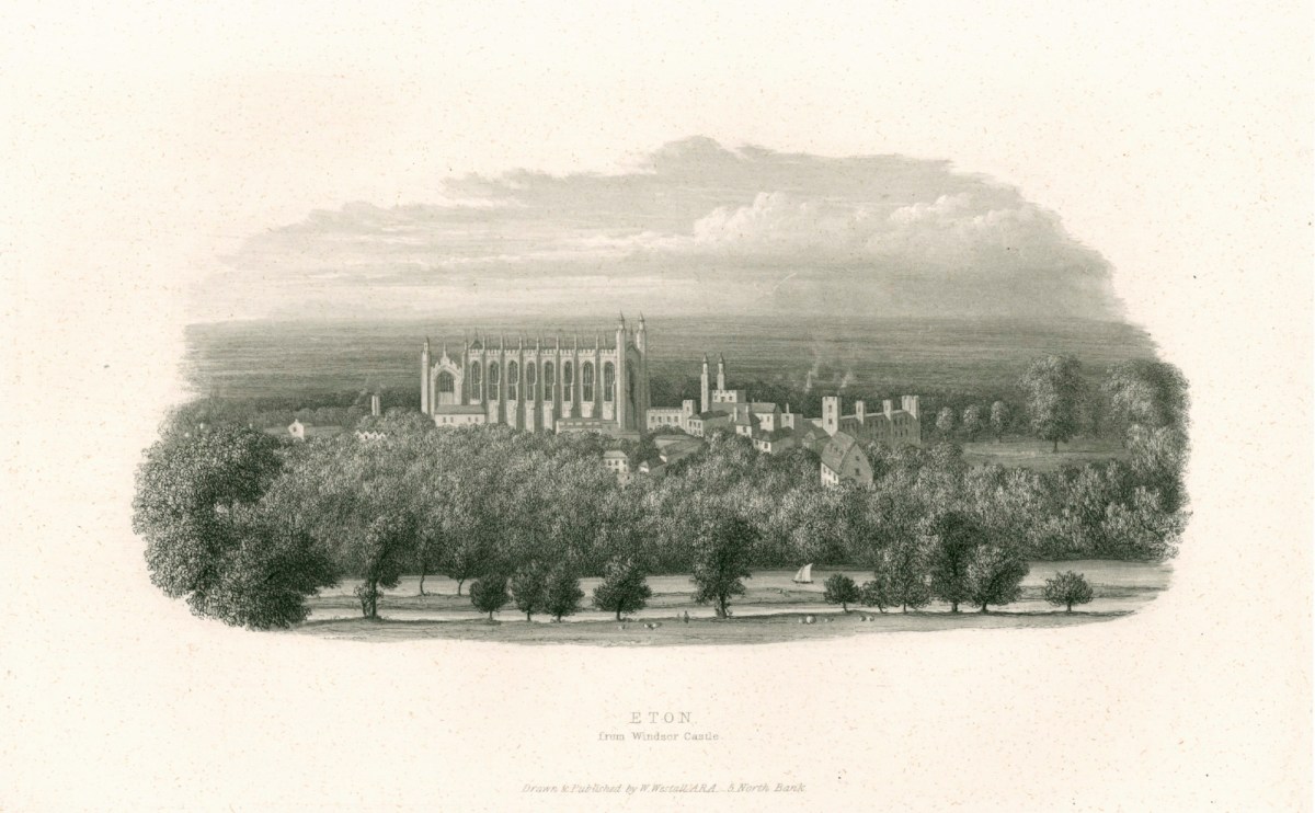 William Westall ARA, Eton, from Windsor Castle.