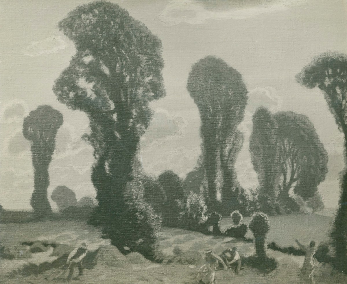 Unidentified photographer, Photograph of George Clausen's 'Haymaking'. (Current location unknown)