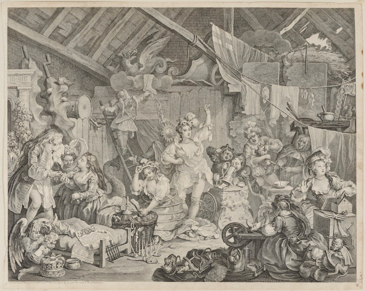William Hogarth, Strolling Actresses Dressing in a Barn