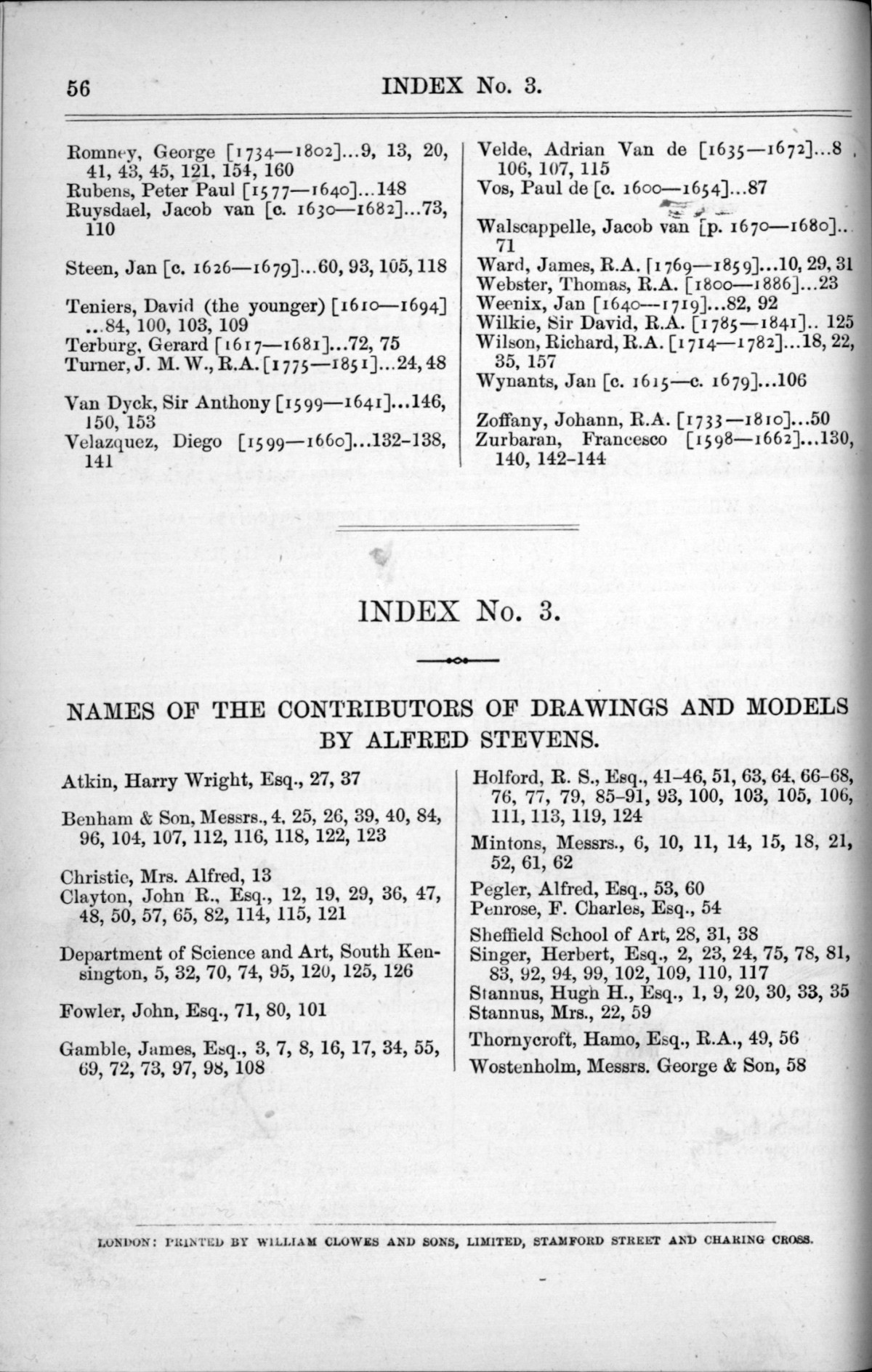 Page 56 of 1890 - Old Masters, deceased masters of the British School, drawings & models by Alfred Stevens