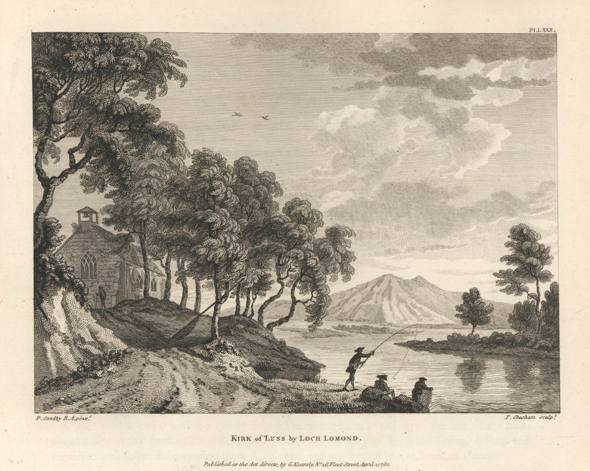 Paul Sandby RA, Kirk of Luss by Loch Lomond