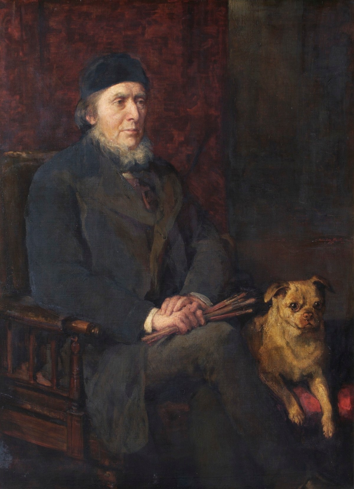 Mrs. Anna Massey Lea Merritt, Portrait of Sir William Boxall, R.A.