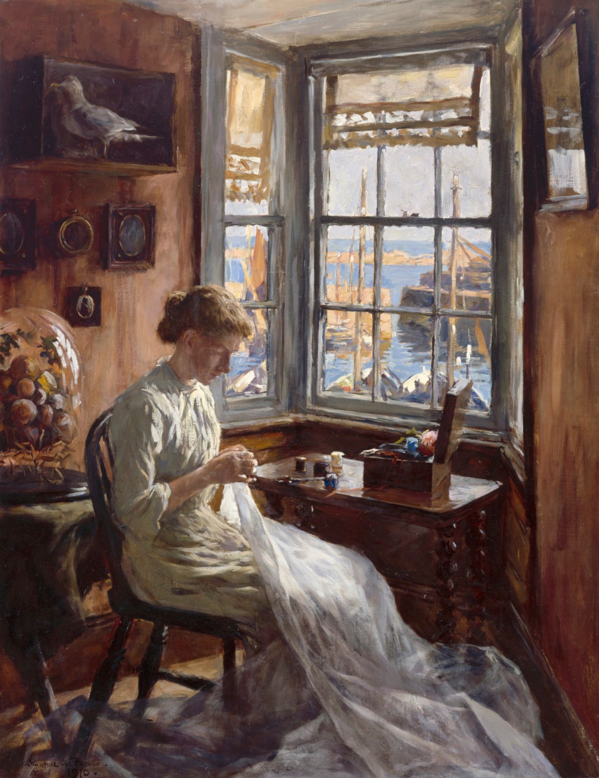 Stanhope Forbes RA, The Harbour Window